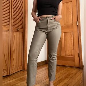 Leather/pleather pants